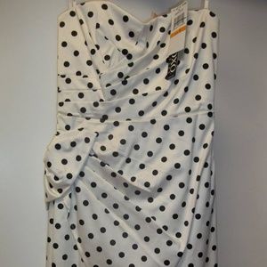 Size 3 black & white XOXO polka dot dress